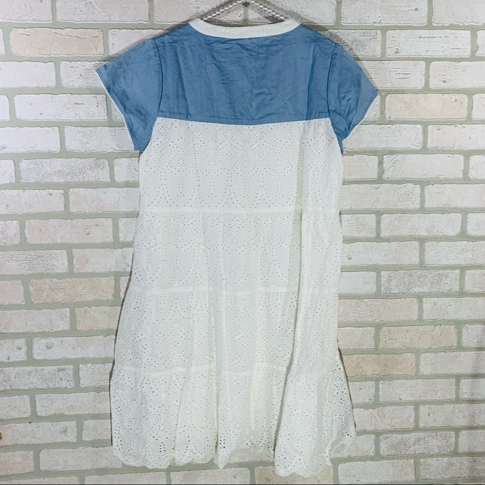 Roller Rabbit NWT Pamela Aster Eyelet Shift Dress Size M - Picture 6 of 15